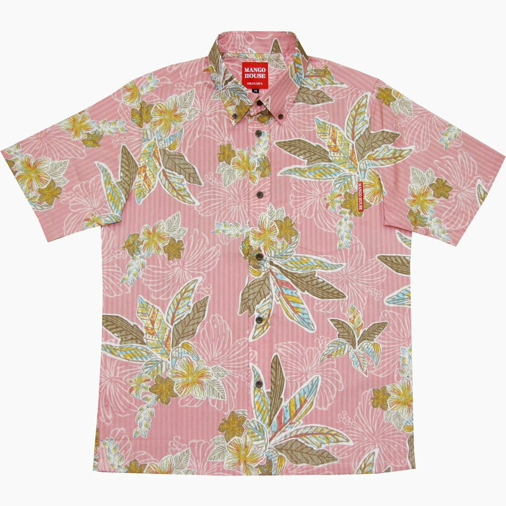 かりゆしウェア平置き画像（ピンク）