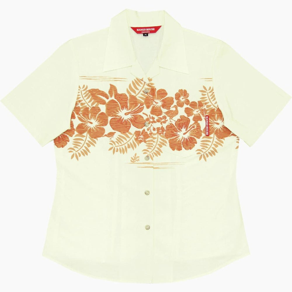 オフかりゆしウェア平置き画像（オレンジ）