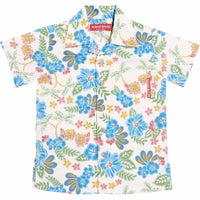 かりゆしウェア平置き画像（かりゆしウェア平置き画像（かりゆしウェア平置き画像（オフかりゆしウェア平置き画像（ブルー））））