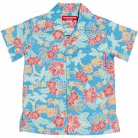 かりゆしウェア平置き画像（ライトかりゆしウェア平置き画像（ブルー））