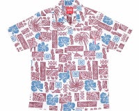 かりゆしウェア平置き画像（オフかりゆしウェア平置き画像（レッド））