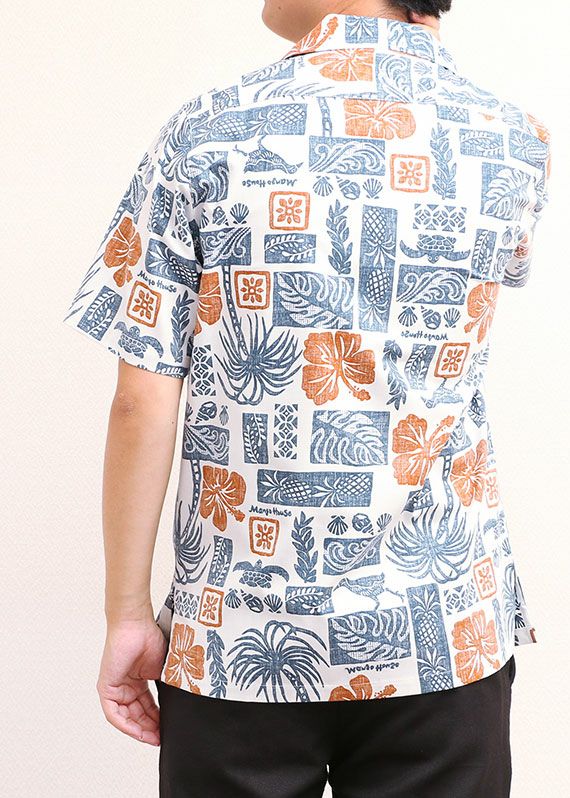 かりゆしウェア平置き画像（かりゆしウェア平置き画像（オフかりゆしウェア平置き画像（ブルー）））