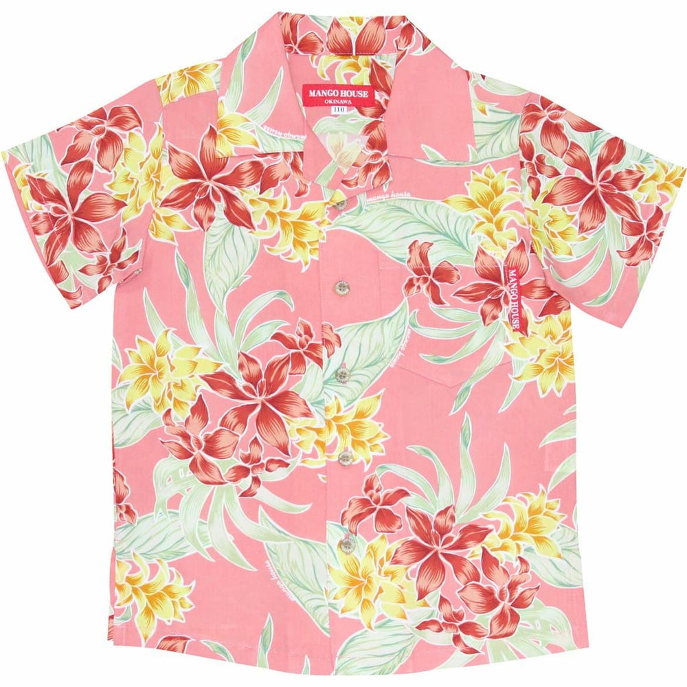 かりゆしウェア平置き画像（ピンク）