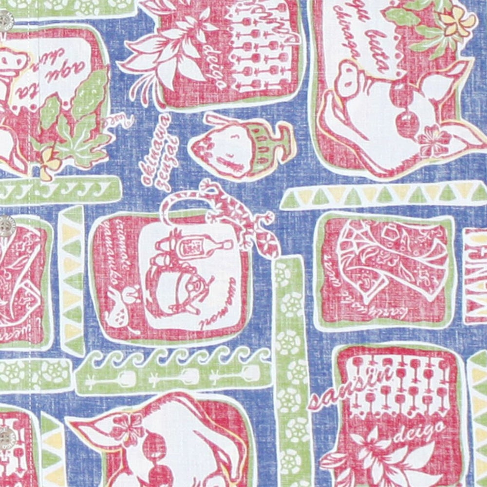 かりゆしウェア平置き画像（デザイン確認）