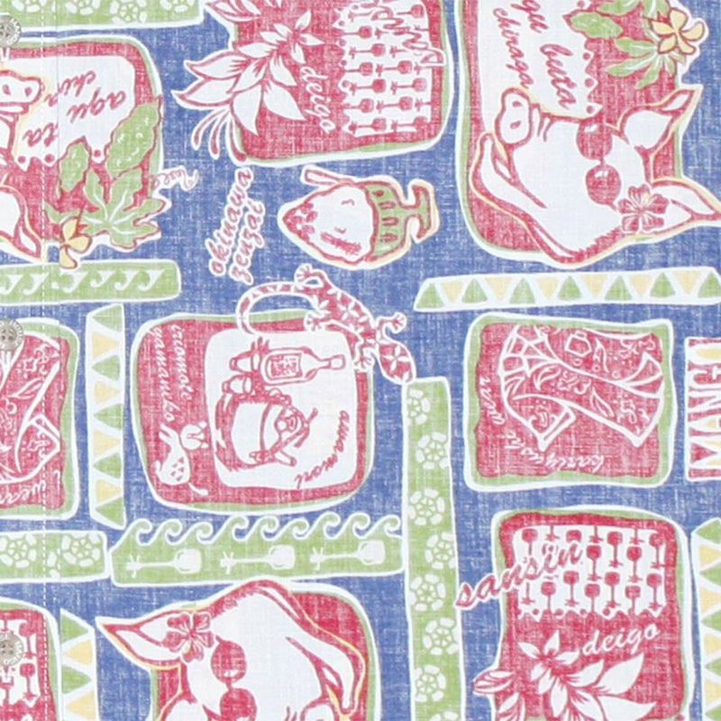 かりゆしウェア平置き画像（デザイン確認）