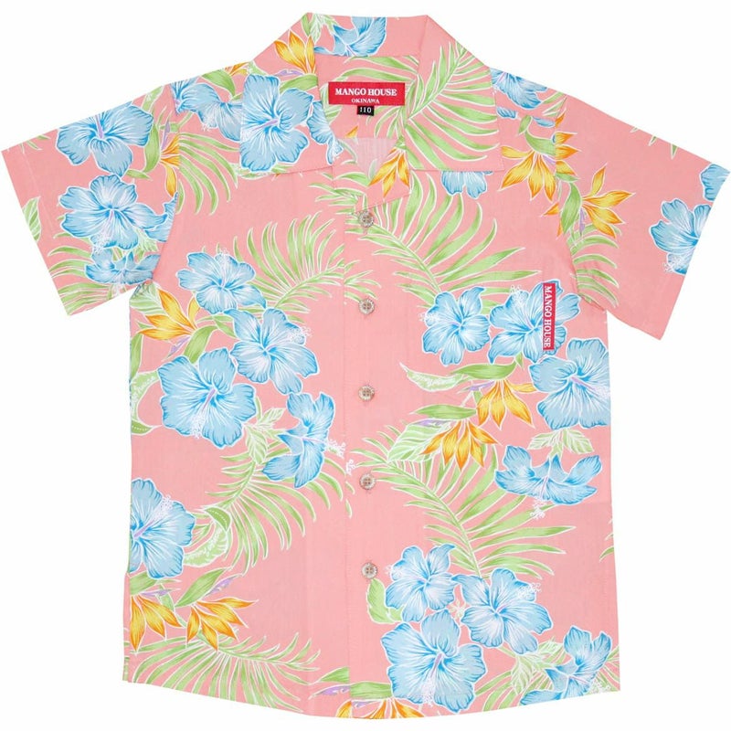 かりゆしウェア平置き画像（ピンク）