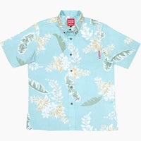 かりゆしウェア平置き画像（ターコイズかりゆしウェア平置き画像（ブルー））