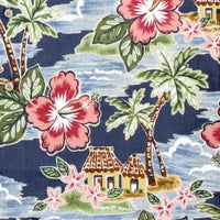 かりゆしウェア平置き画像（ネイビー）