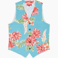 かりゆしウェア平置き画像（ライトかりゆしウェア平置き画像（ブルー））