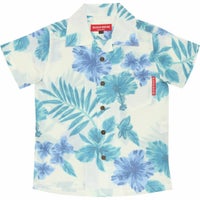 かりゆしウェア平置き画像（かりゆしウェア平置き画像（かりゆしウェア平置き画像（オフかりゆしウェア平置き画像（ブルー））））