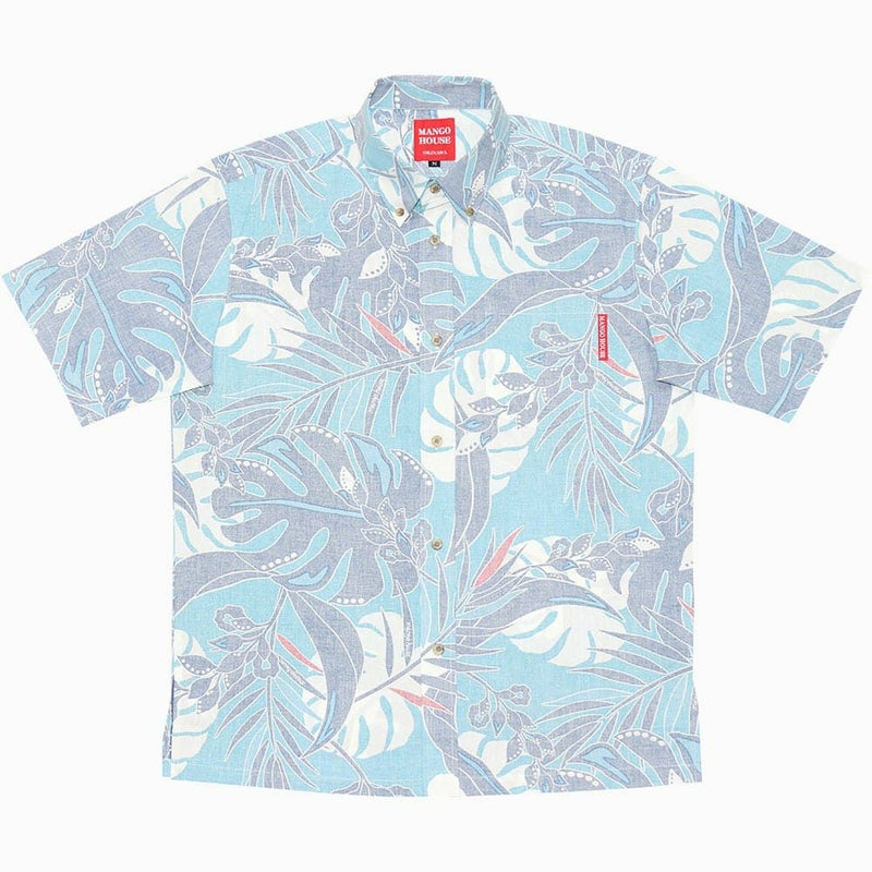 かりゆしウェア平置き画像（ブルー）