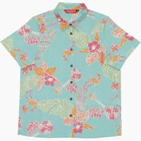 かりゆしウェア平置き画像（ライトかりゆしウェア平置き画像（ブルー））