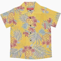 かりゆしウェア平置き画像（イエロー）