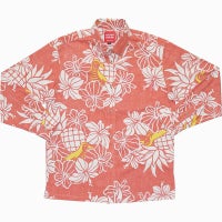 かりゆしウェア平置き画像（オレンジ）