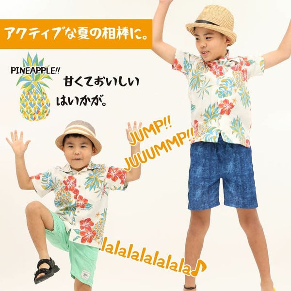 かりゆしウェア平置き画像（デザイン確認）