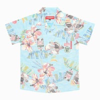 かりゆしウェア平置き画像（ブルー）