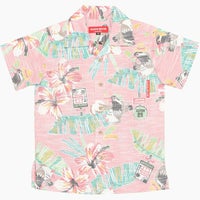 かりゆしウェア平置き画像（ピンク）