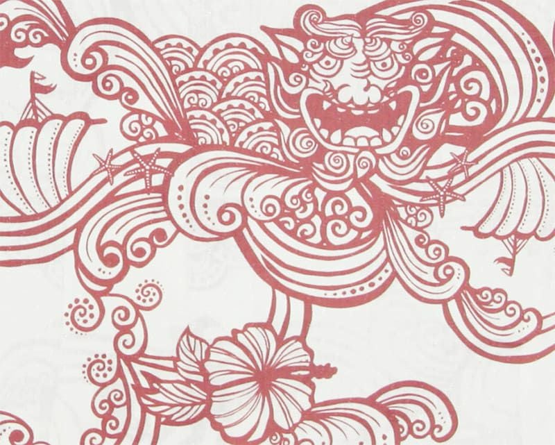 かりゆしウェア平置き画像（デザイン確認）