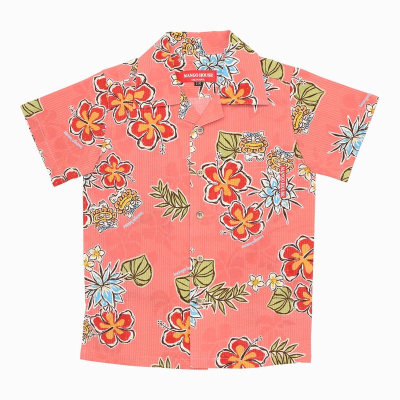 かりゆしウェア平置き画像（ピンク）