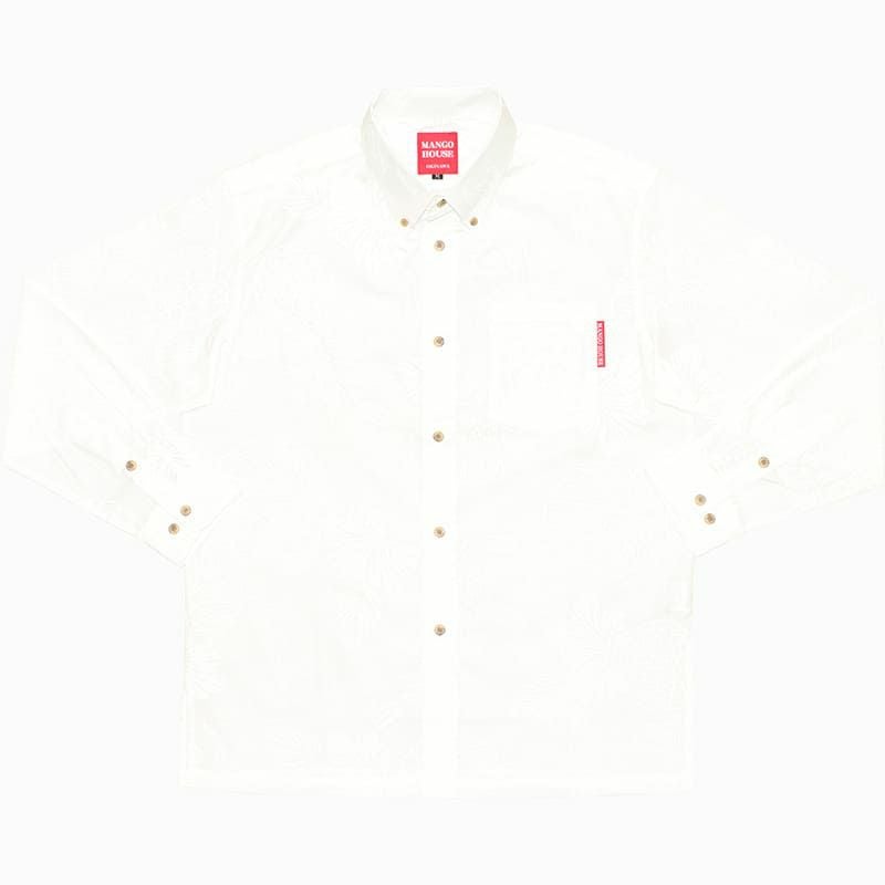 かりゆしウェア平置き画像（ラッカーホワイト）