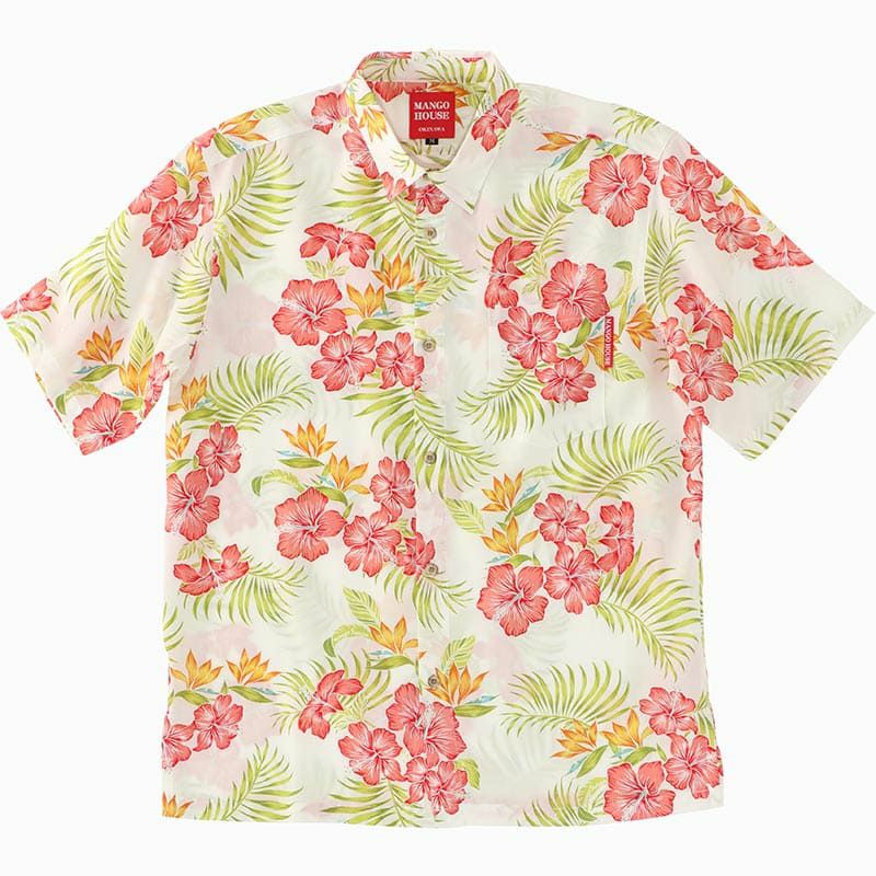 かりゆしウェア平置き画像（アイボリー）