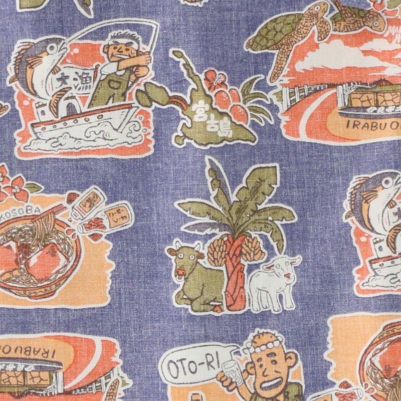 かりゆしウェア平置き画像（デザイン確認）