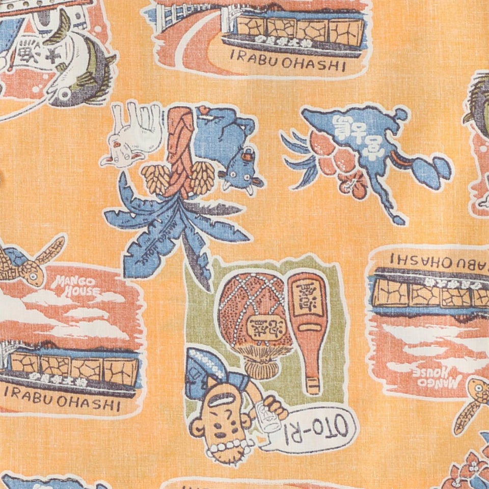 かりゆしウェア平置き画像（デザイン確認）