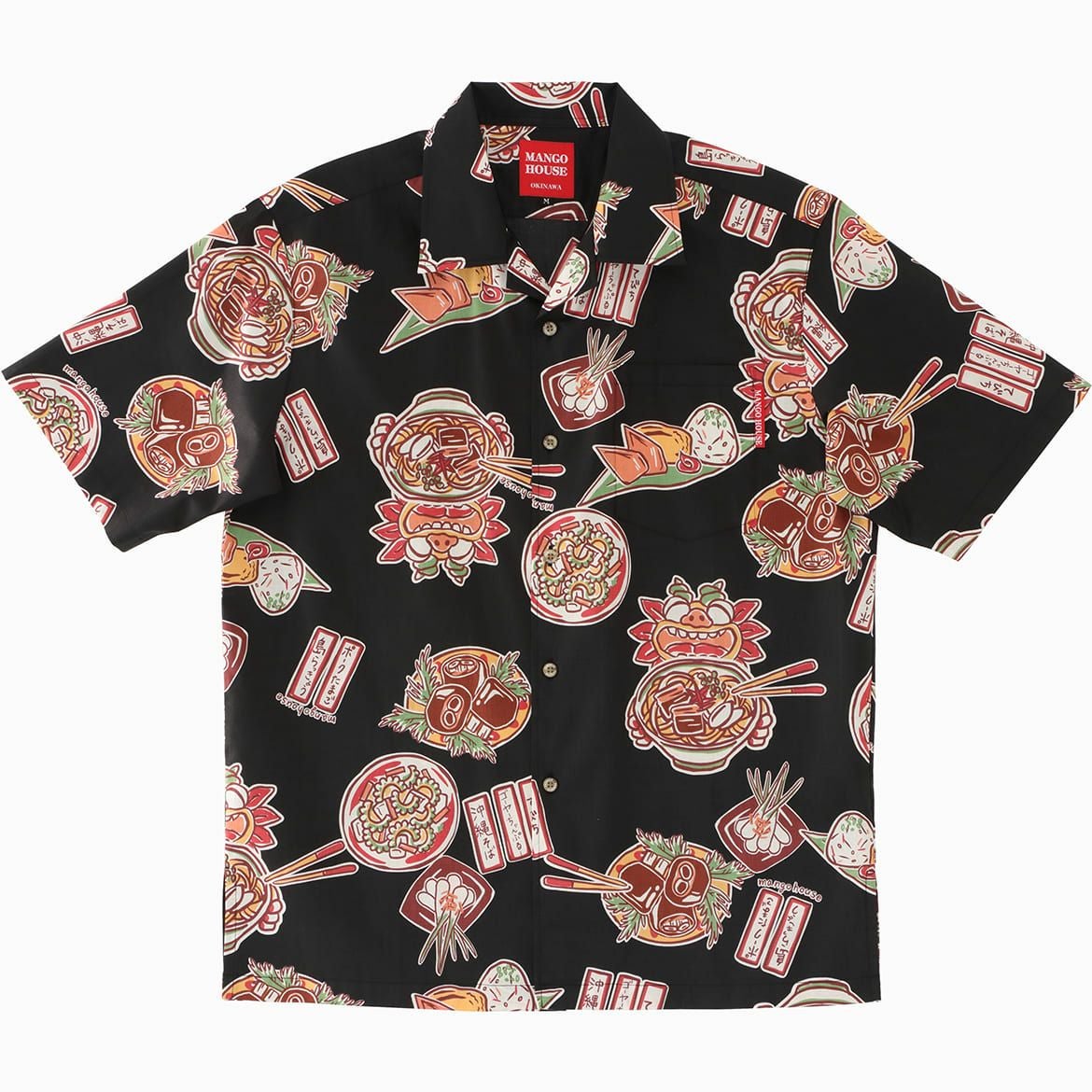 かりゆしウェア平置き画像（ブラック）