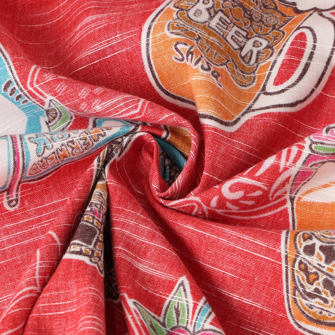 かりゆしウェア平置き画像（生地感確認）