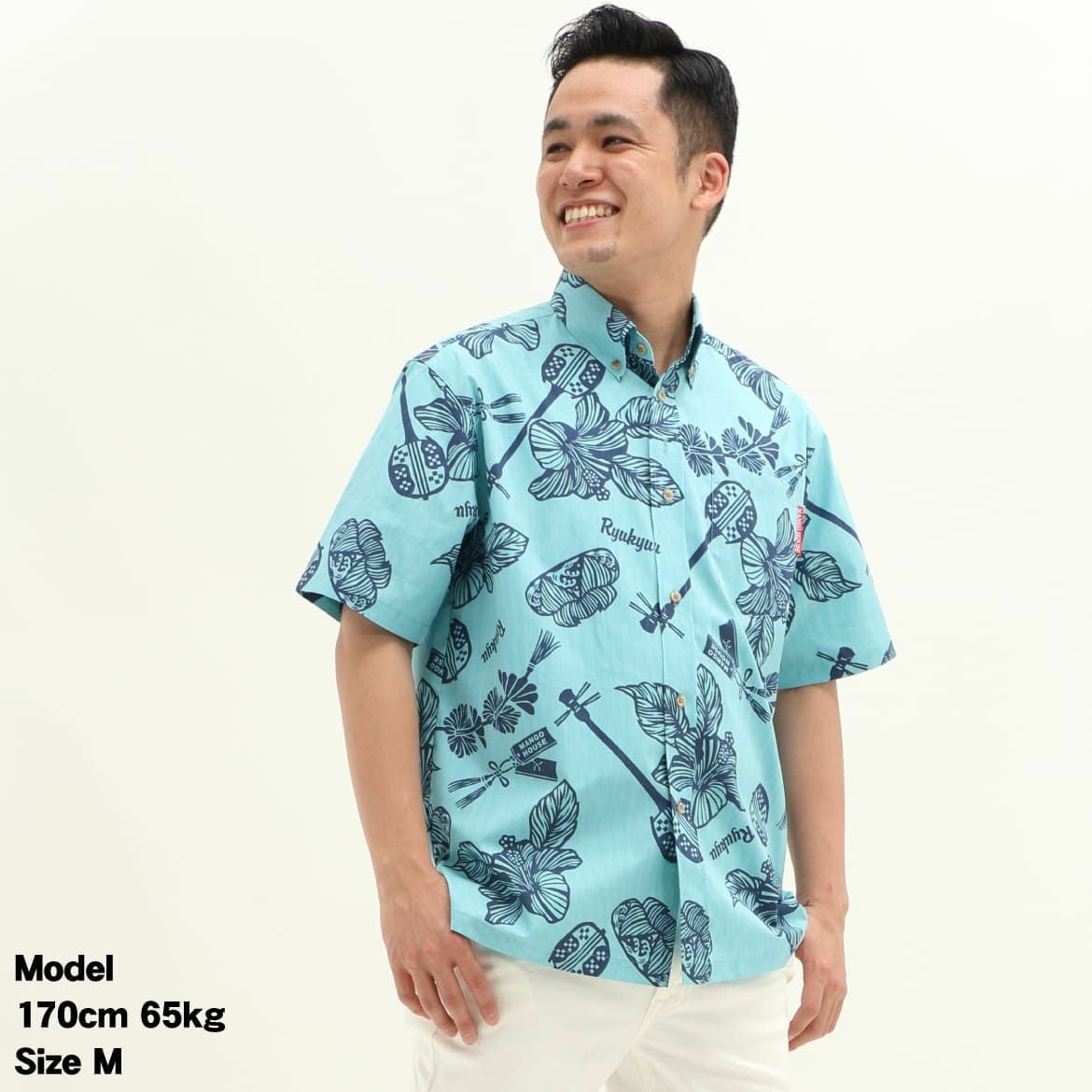 かりゆしウェア　モデル着用画像