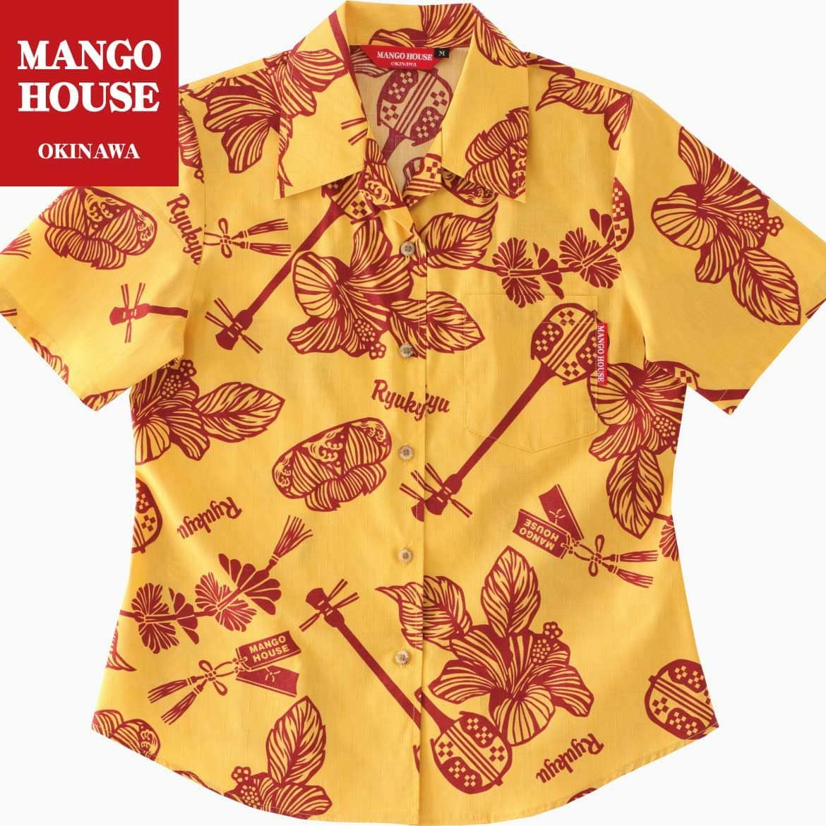 かりゆしウェア　半袖　レディース