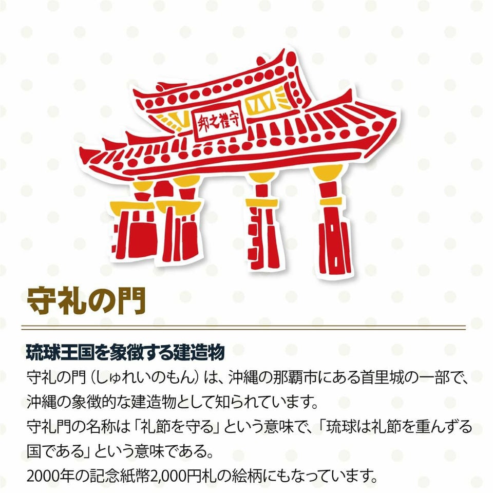 かりゆしウェア　守礼門