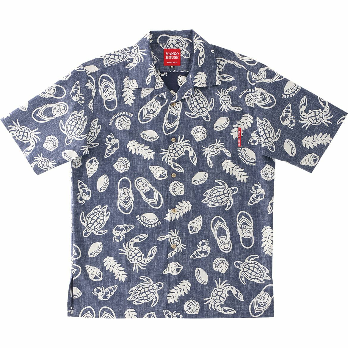 241153 島草履 メンズ かりゆしウェア 沖縄アロハシャツ専門店 マンゴ