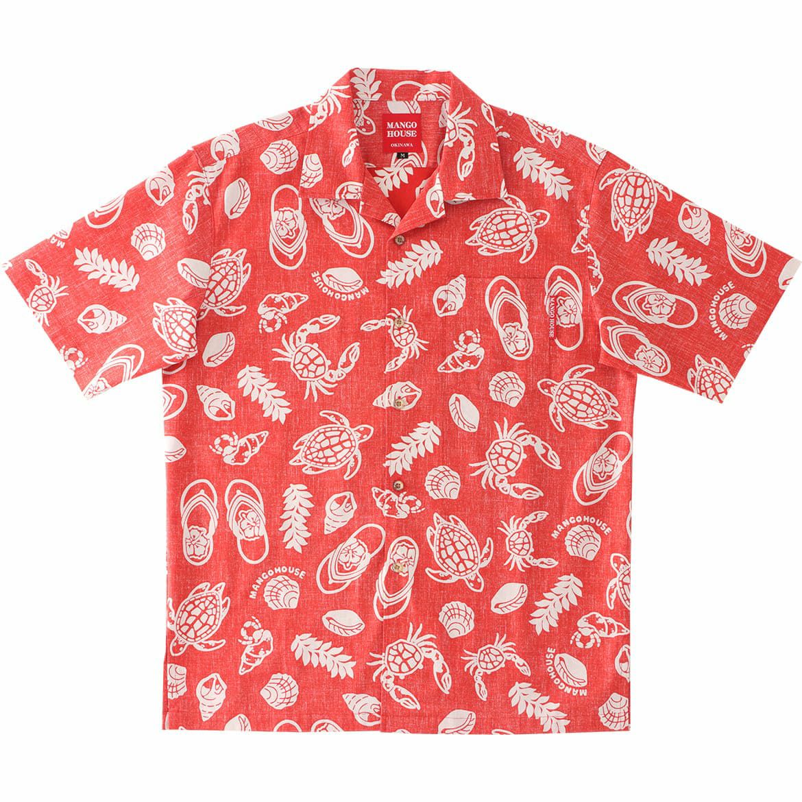 241153 島草履 メンズ かりゆしウェア 沖縄アロハシャツ専門店 マンゴ