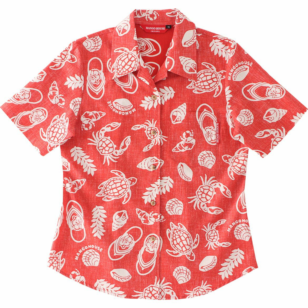 かりゆしウェア　オレンジ