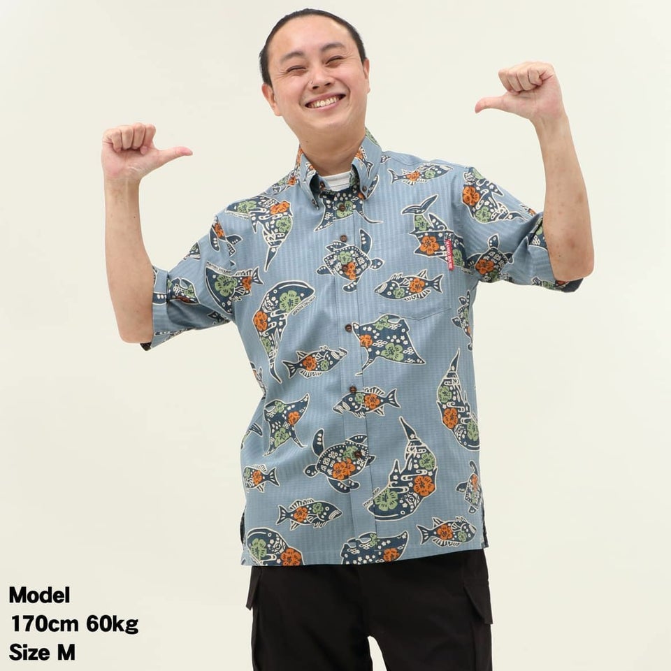 かりゆしウェア　モデル着用画像