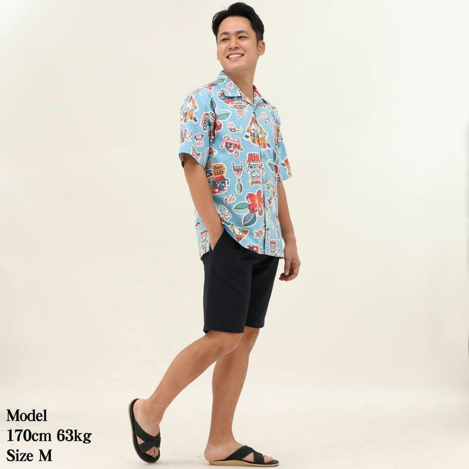 かりゆしウェア　モデル着用