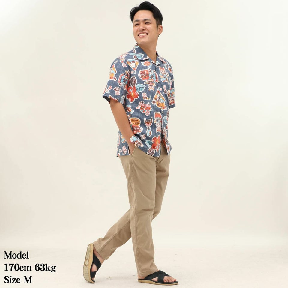 かりゆしウェア　モデル着用