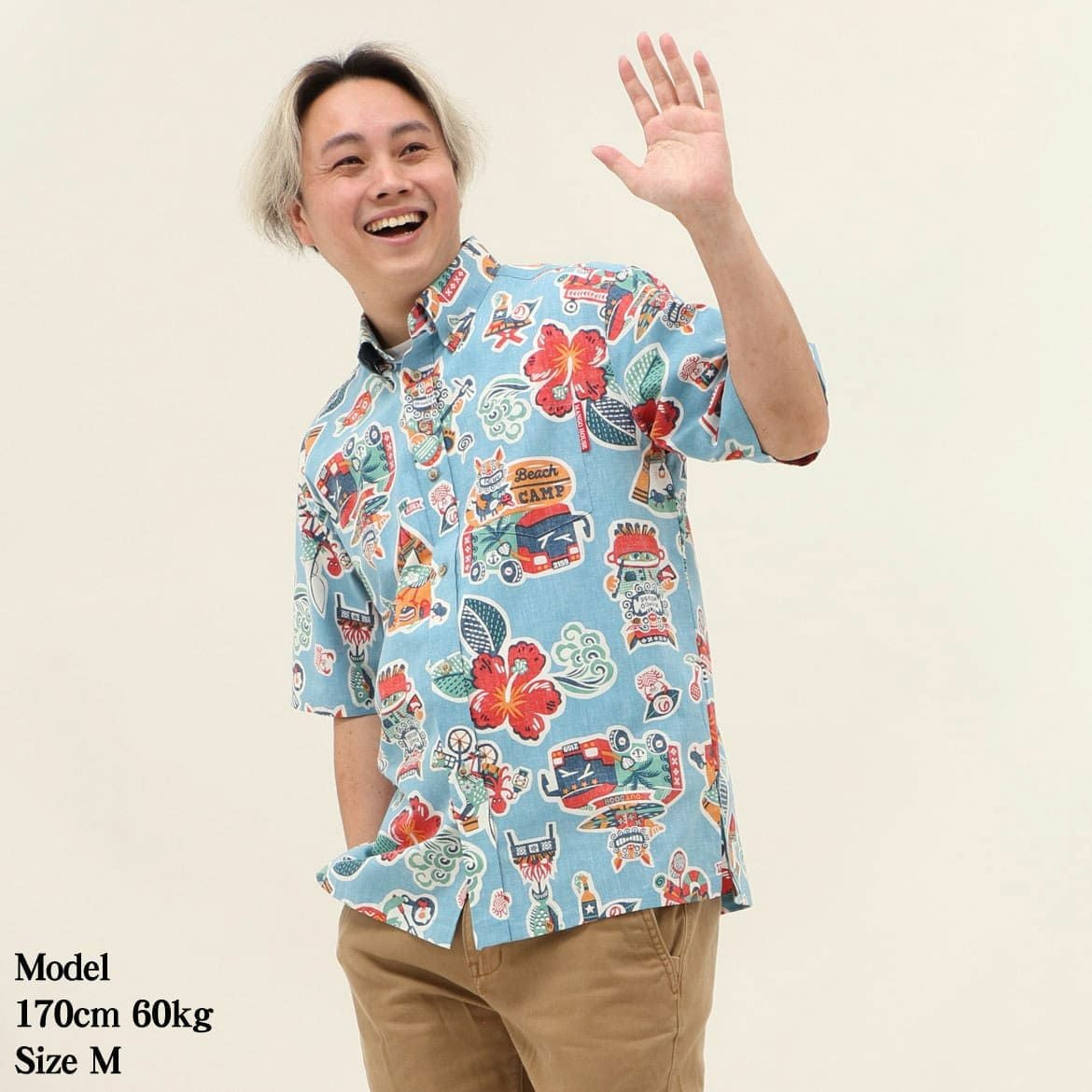 かりゆしウェア　モデル画像