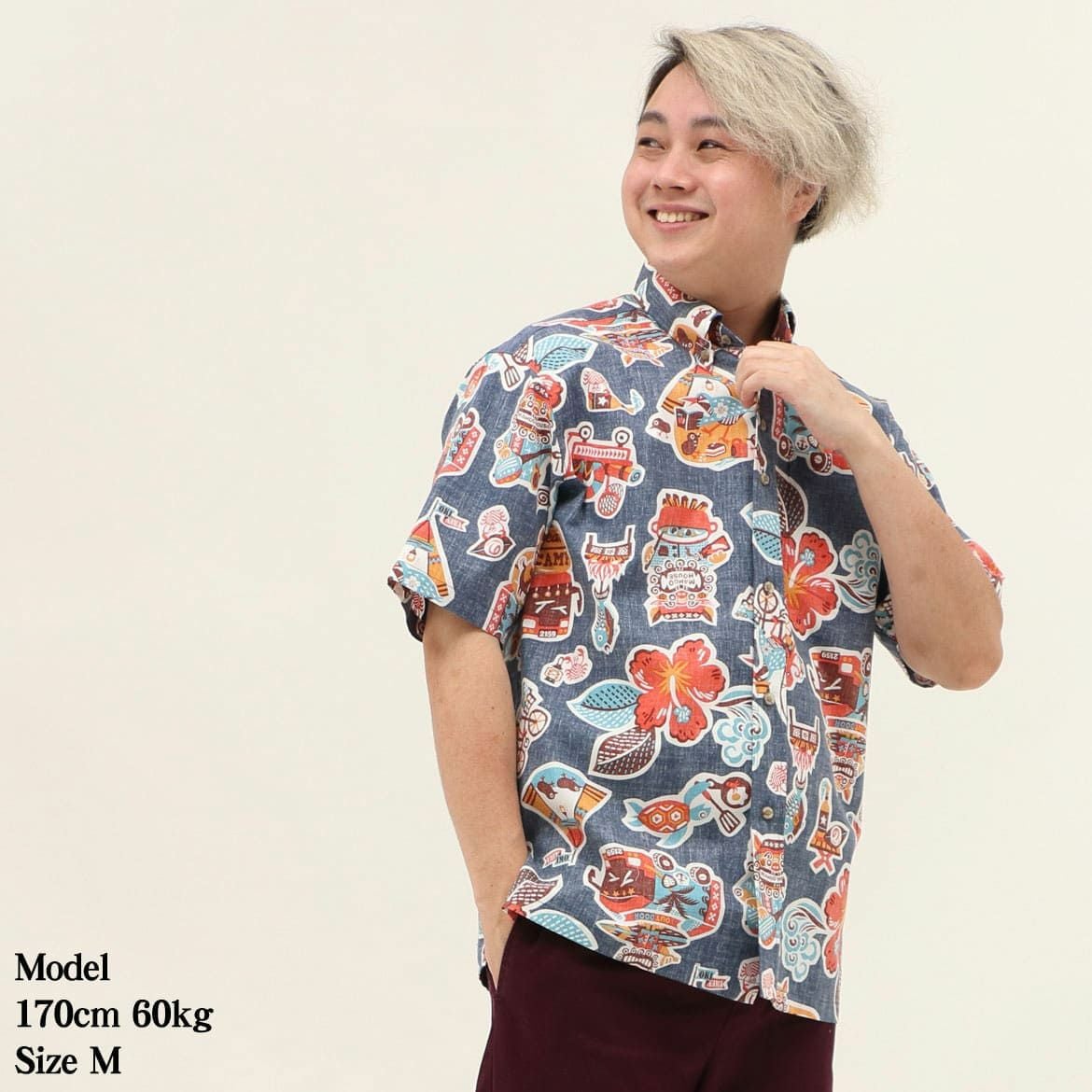 かりゆしウェア　モデル画像