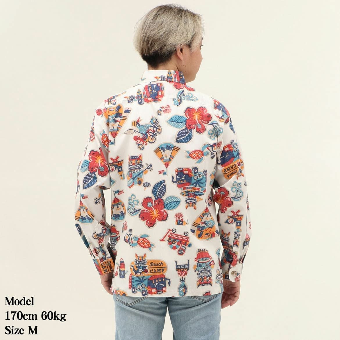 かりゆしウェア　モデル着用画像