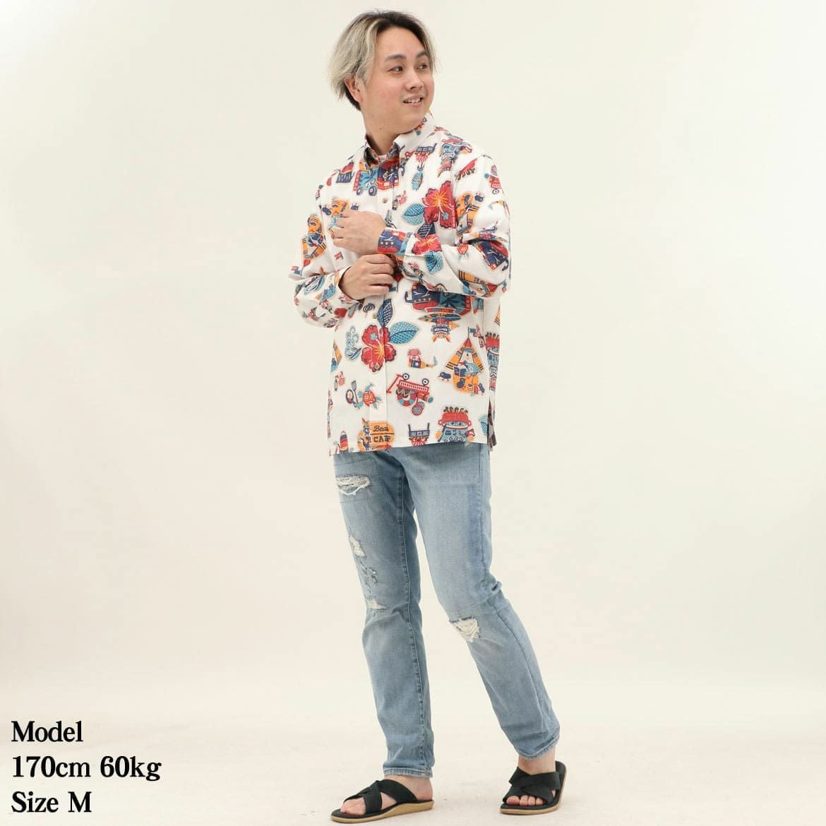 かりゆしウェア　モデル着用画像