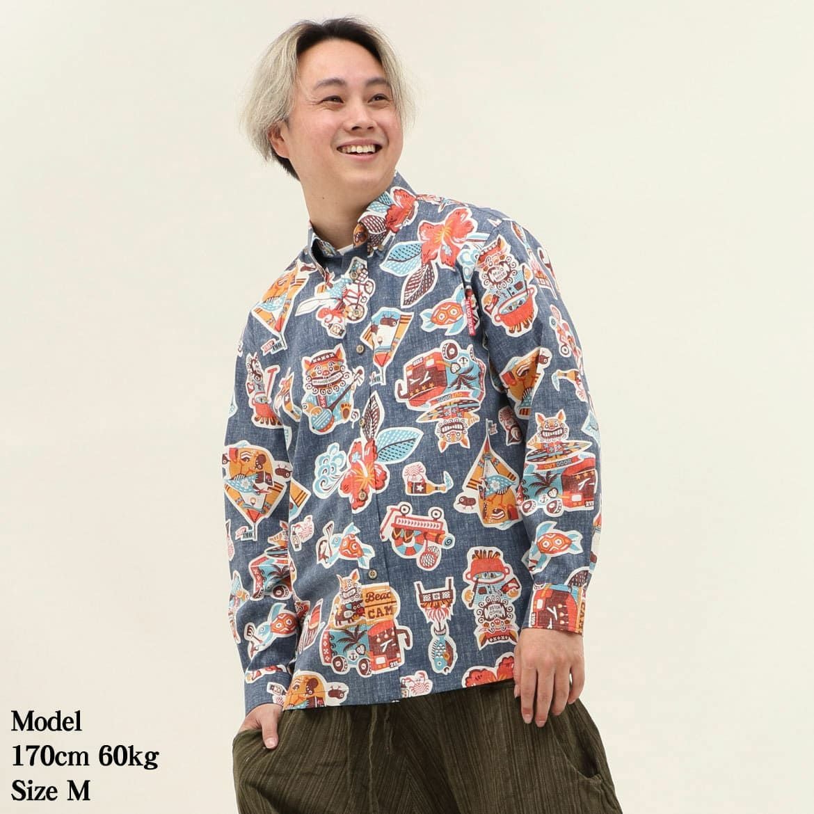 かりゆしウェア　モデル着用画像