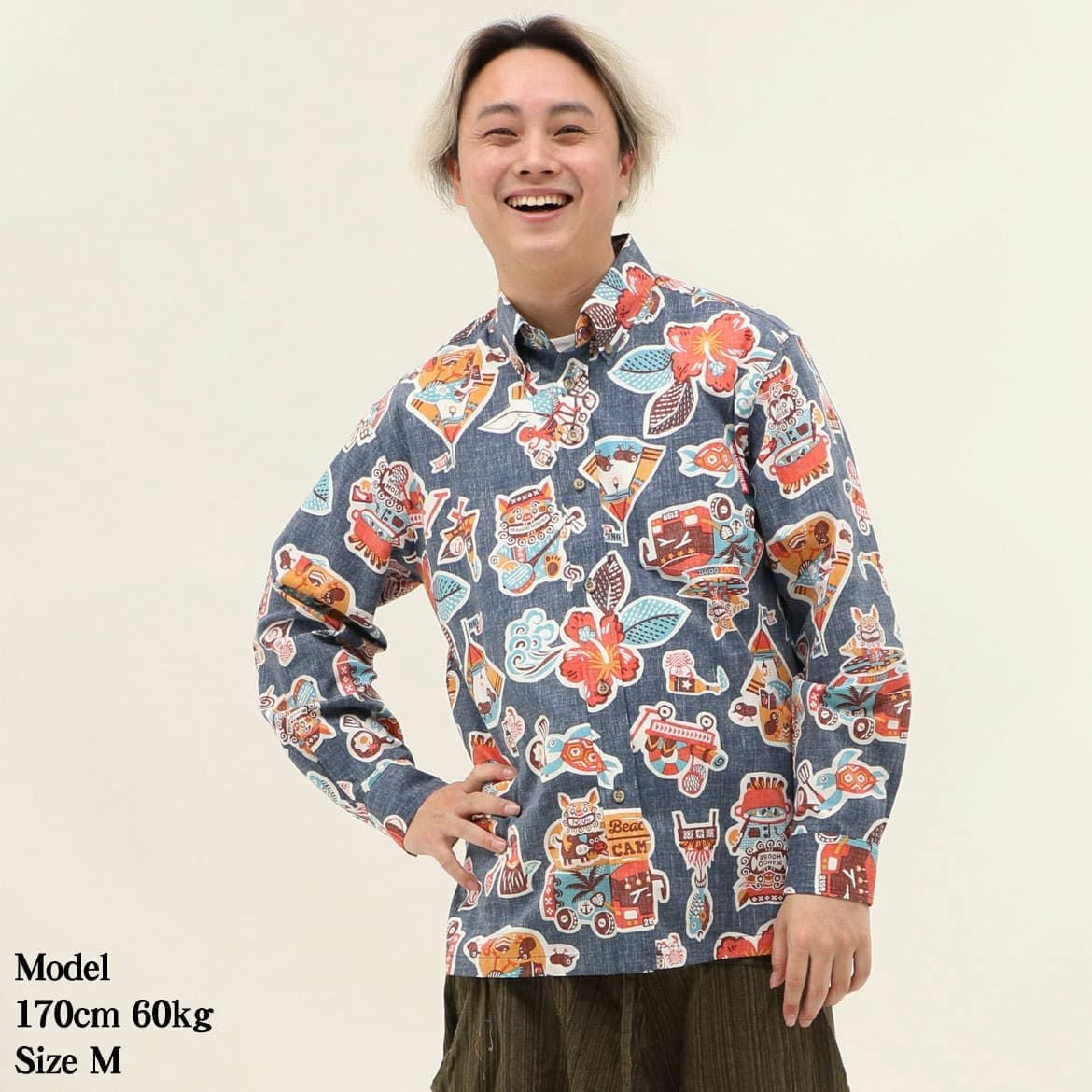 かりゆしウェア　モデル着用画像