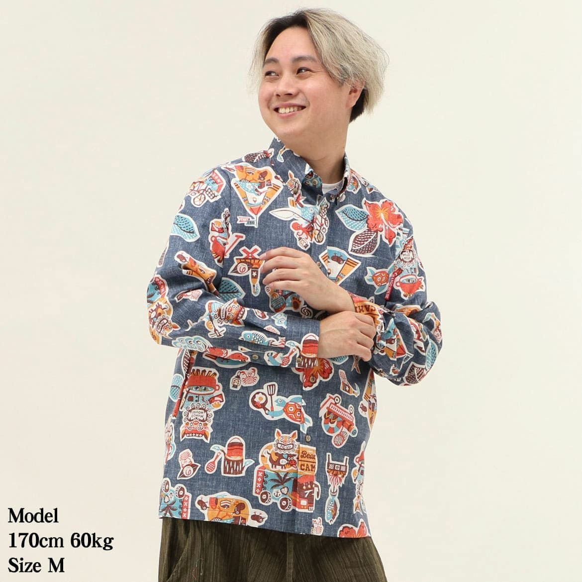 かりゆしウェア　モデル着用画像