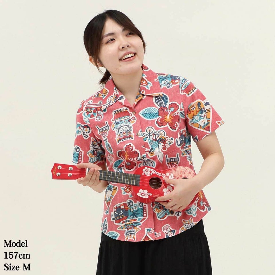 かりゆしウェア　モデル画像