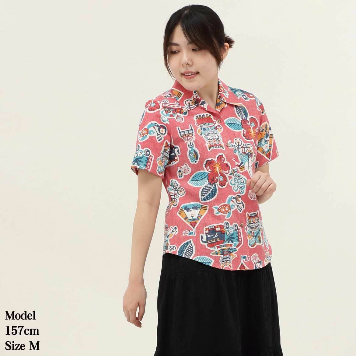 かりゆしウェア　モデル画像