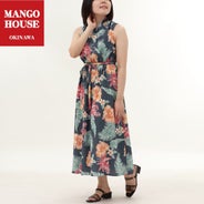 かりゆしウェア　ワンピースモデル着用画像