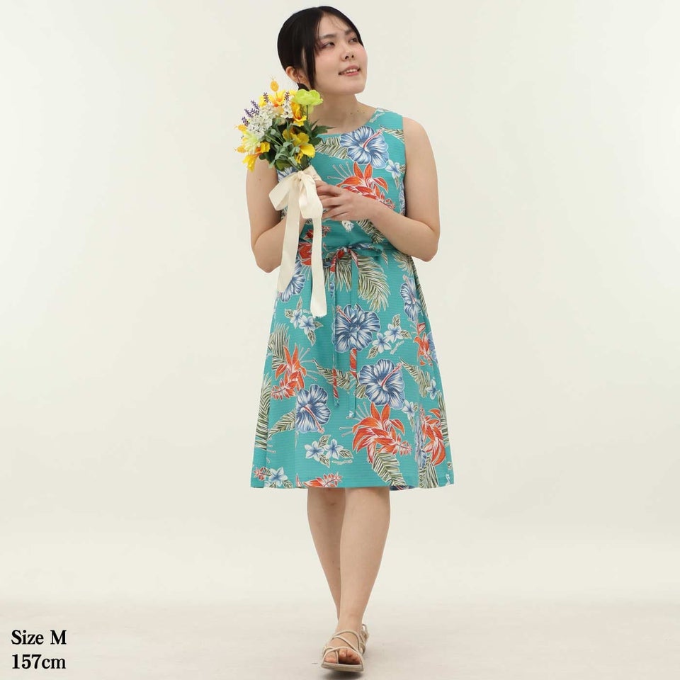 かりゆしウェア　サムネイル画像（ターコイズブルー）