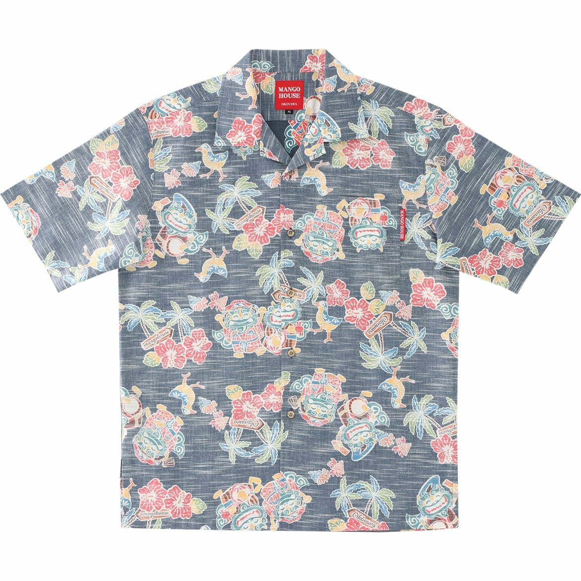 かりゆしウェア　サムネイル画像　ネイビー